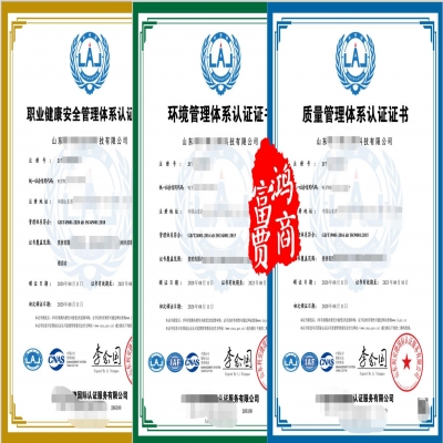 山東省ISO9001認證ISO14001環境ISO45001認證 三體系認證